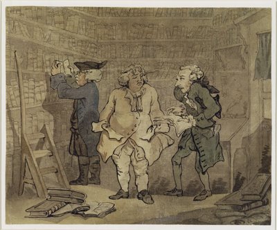The Author and His Publisher by Thomas Rowlandson
